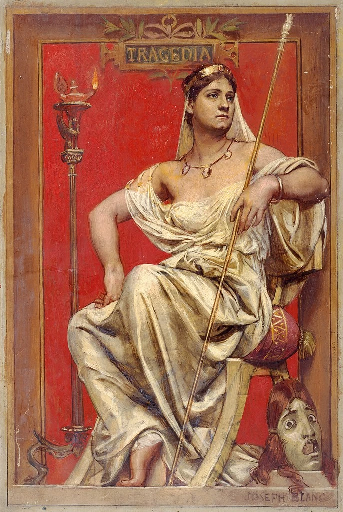Ritratto di Adeline Dudlay, in allegoria della Tragedia - Museo Carnavalet, Parigi